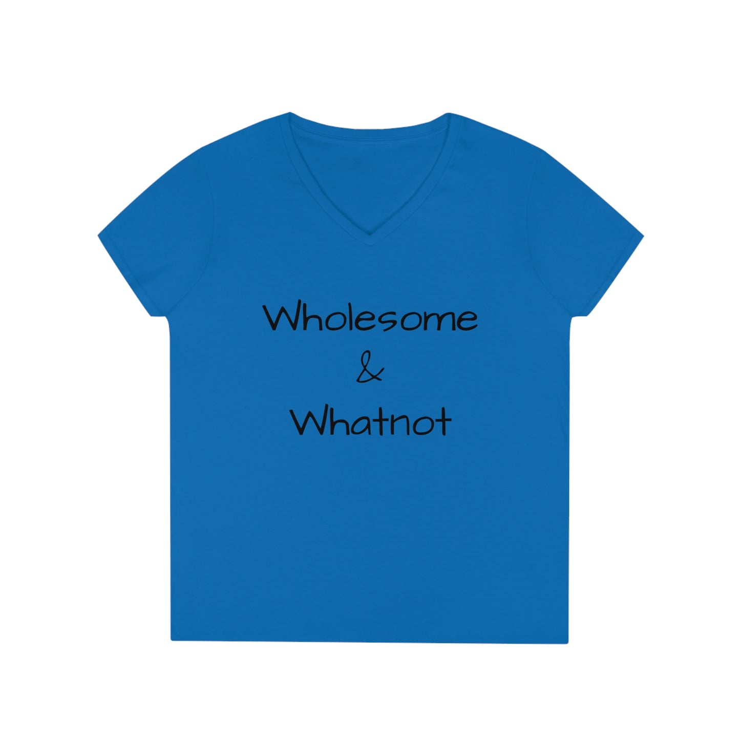 Ladies' V-Neck T-Shirt Wholesome & Whatnot