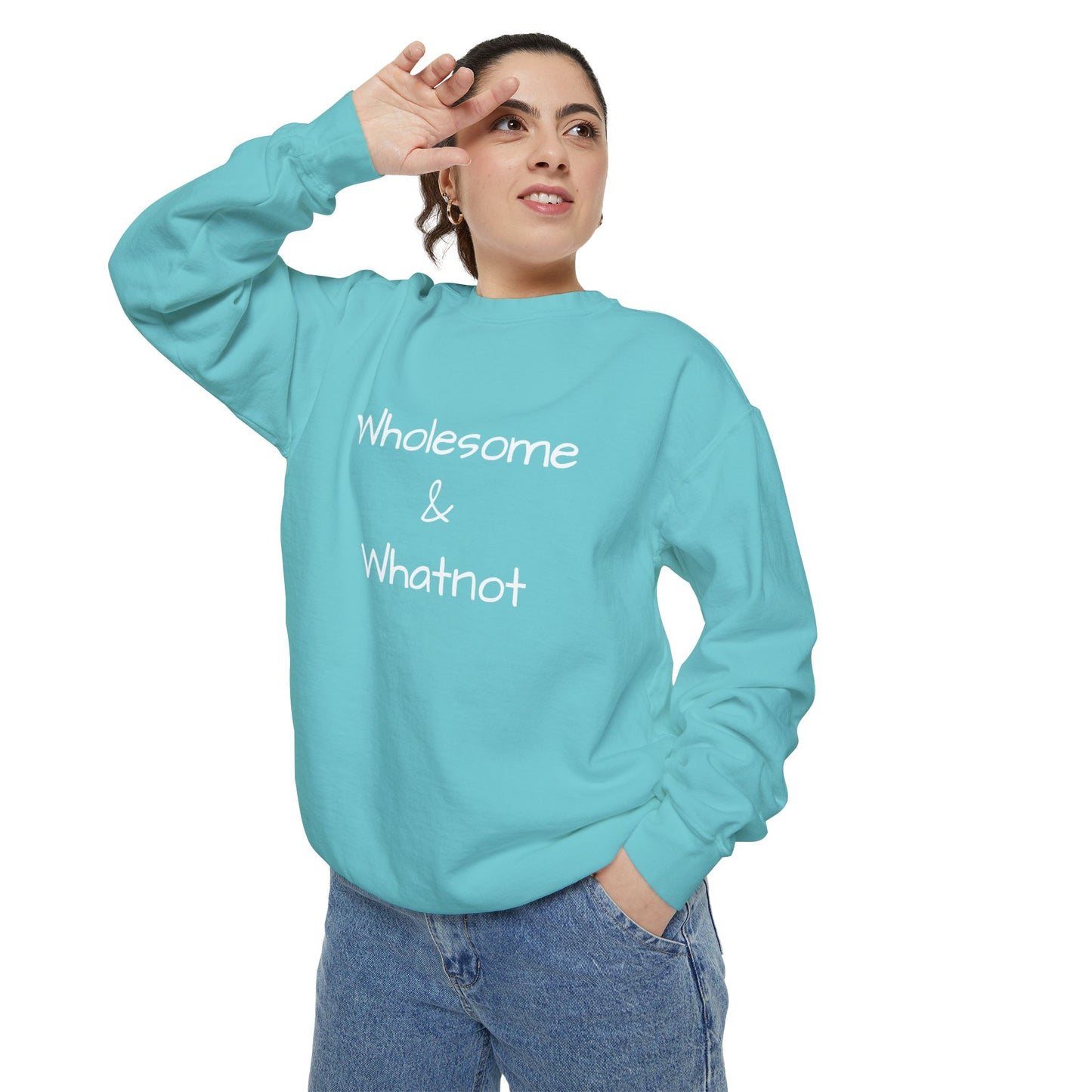 Wholesome & Whatnot Unisex Garment-Dyed Sweatshirt