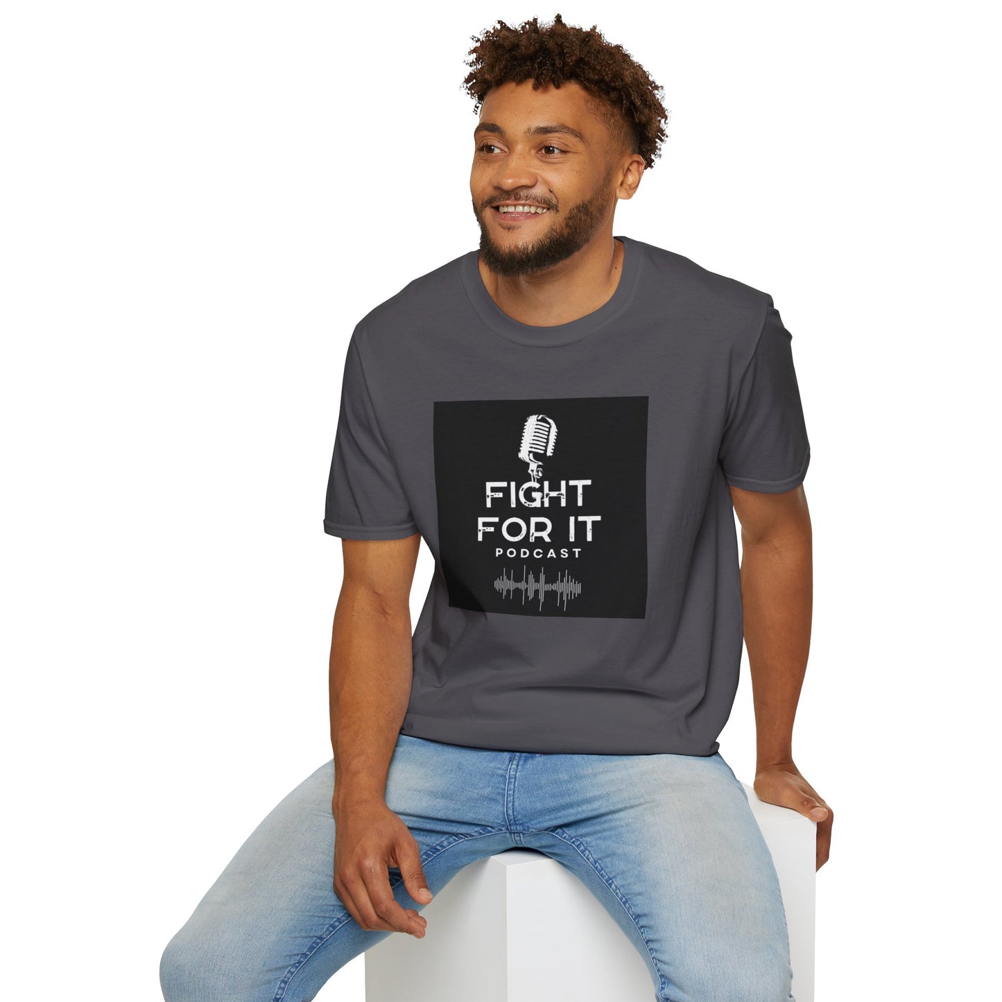 Fight For It Podcast Unisex Softstyle T-Shirt